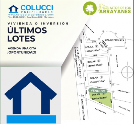 Terreno en Venta en Los Arrayanes, Soriano