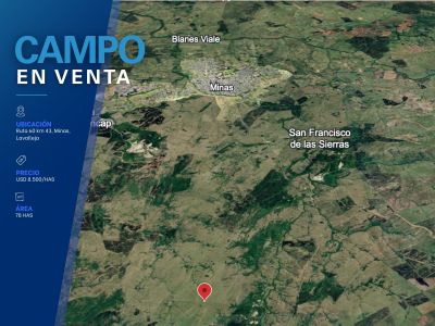 Campo en Venta en Minas, Lavalleja