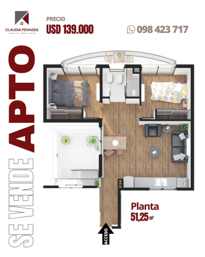 Apartamento en Venta en Jacinto Vera, Montevideo