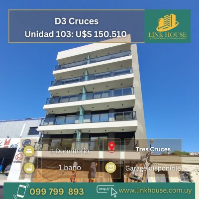 Apartamento en Venta en Tres Cruces, Montevideo
