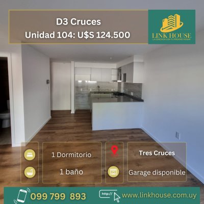 Apartamento en Venta en Tres Cruces, Montevideo