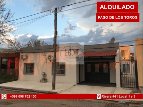 Casa en en Paso de los Toros, Tacuarembó