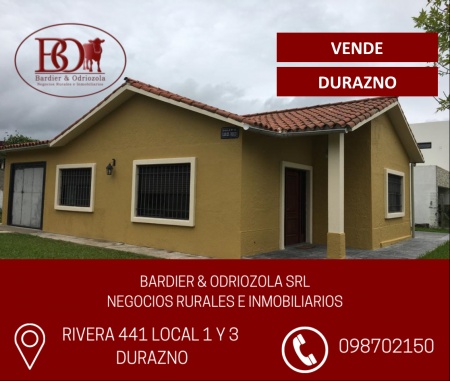 Casas en Venta en Santa Bernardina, Durazno , Durazno