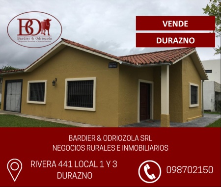 Casa en Venta en Santa Bernardina, Durazno , Durazno