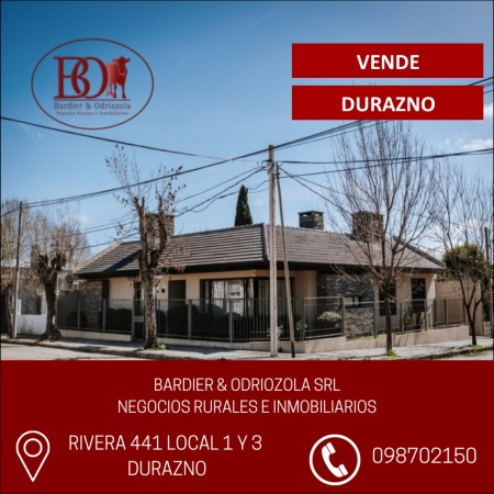 Casa en Venta en Durazno , Durazno