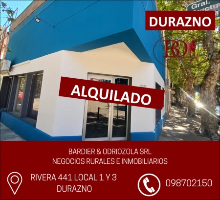 Local Comercial en Alquiler en Durazno , Durazno