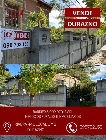 Casa en Venta en Durazno , Durazno