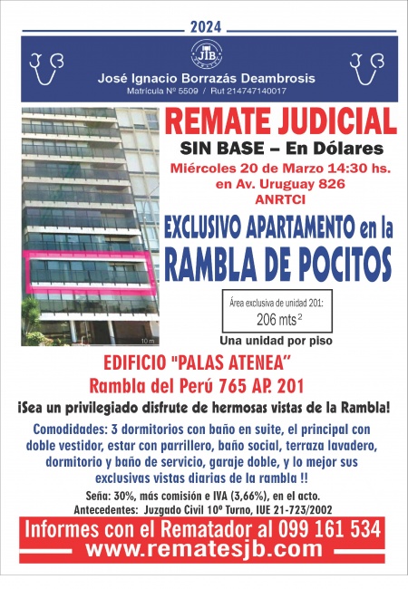 Apartamentos en Remate en Pocitos, Montevideo