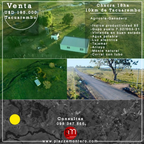 Campos y Chacras en Venta en Tacuarembó, Tacuarembó