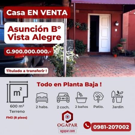Casas en Venta en Asunción, Central