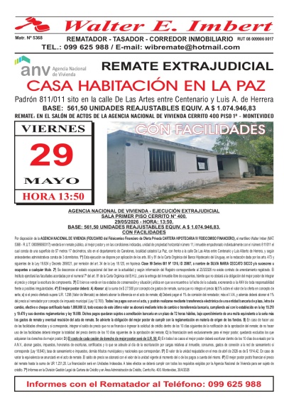 Casa en Remate en La Paz, Canelones