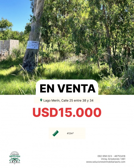 Terreno en Venta en Lago Merín, Cerro Largo