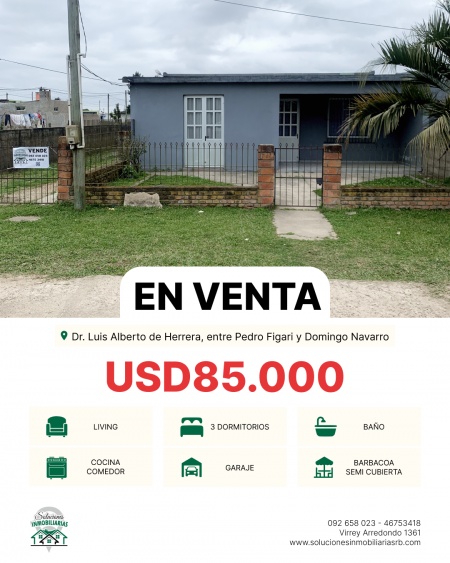 Casa en Venta en Río Branco, Cerro Largo