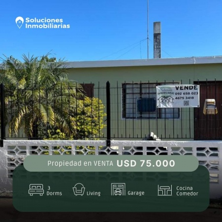 Casas en Venta en Centro, Río Branco, Cerro Largo