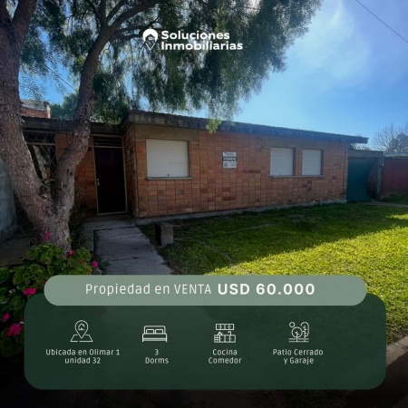 Casa en Venta en OLIMAR 1, Río Branco, Cerro Largo