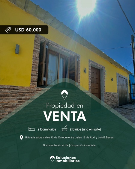 Casa en Venta en Río Branco, Cerro Largo