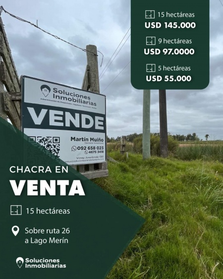 Campo / Chacra en Venta en RUTA 26, Río Branco, Cerro Largo