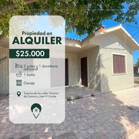 Casa en Alquiler en Centro, Río Branco, Cerro Largo