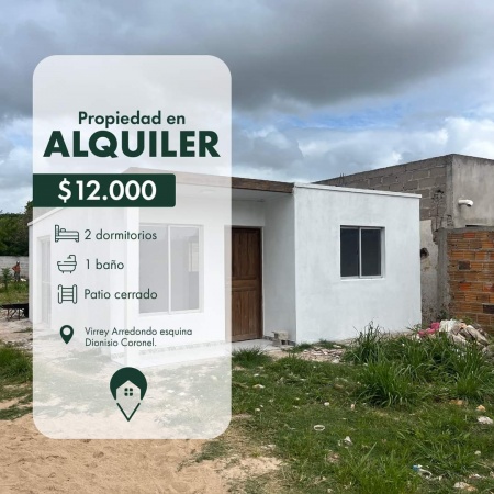 Casa en Alquiler en Río Branco, Cerro Largo