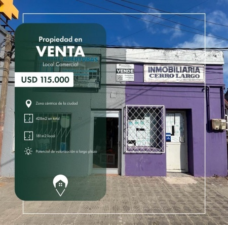 Locales Comerciales en Venta en Centro, Río Branco, Cerro Largo