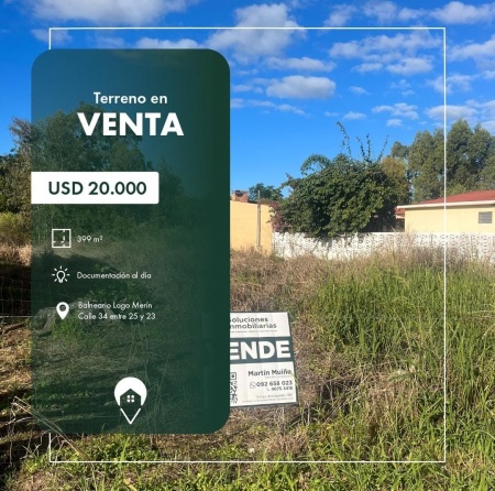 Terreno en Venta en Lago Merín, Cerro Largo