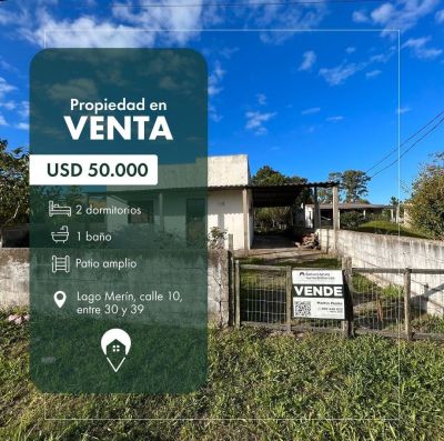Casa en Venta en CALLE 10 ENTRE 19 Y  15, Lago Merín, Cerro Largo