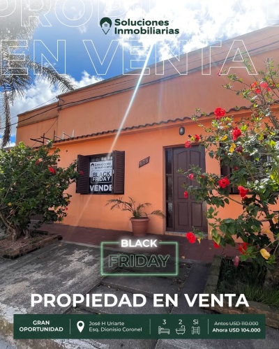 Casa en Venta en Centro, Río Branco, Cerro Largo