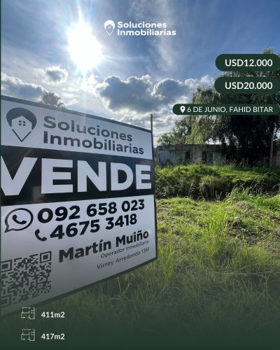 Terreno en Venta en Río Branco, Cerro Largo