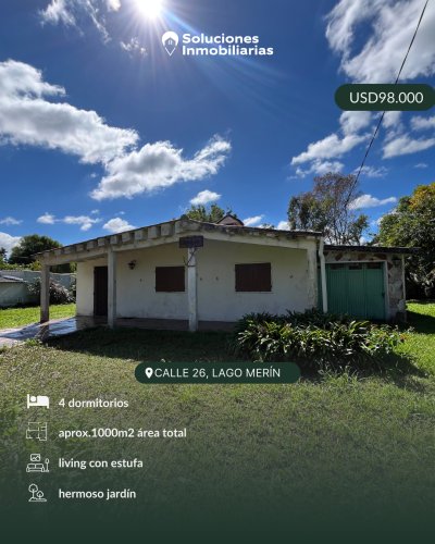 Casa en Venta en Lago Merín, Cerro Largo