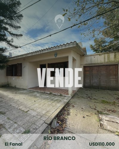 Casa en Venta en El Fanal, Río Branco, Cerro Largo