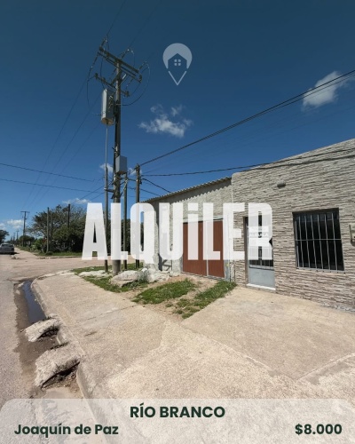 Casas en Alquiler en JOAQUIN DE PAZ, Río Branco, Cerro Largo
