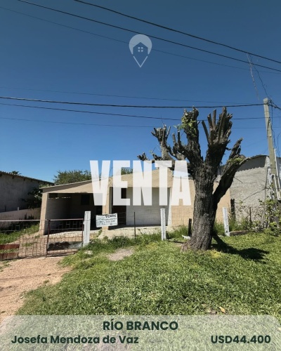 Casa en Venta en Josefa Mendoza de Vaz, Río Branco, Cerro Largo