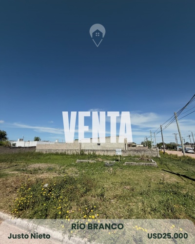 Terrenos en Venta en JUSTO NIETO, Río Branco, Cerro Largo