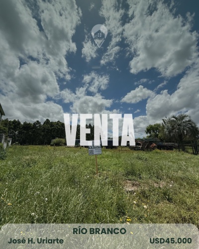 Terrenos en Venta en Jose H. Uriarte, Río Branco, Cerro Largo