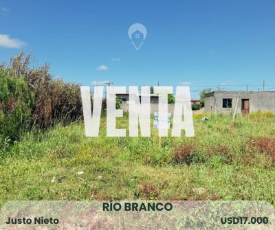 Terrenos en Venta en JUSTO NIETO, Río Branco, Cerro Largo