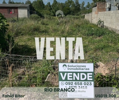 Terrenos en Venta en Juan Francisco Giro, Río Branco, Cerro Largo