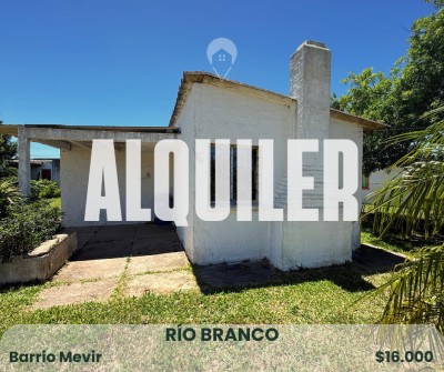 Vivienda en Alquiler en MEVIR, Río Branco, Cerro Largo