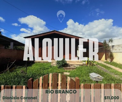 Cabaña en Alquiler en Dionisio Coronel, Río Branco, Cerro Largo