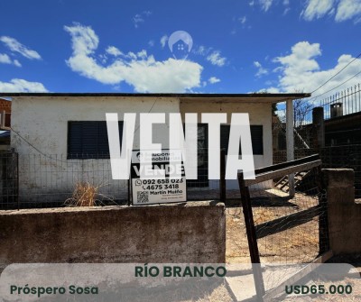 Casa en Venta en Próspero Sosa, Río Branco, Cerro Largo