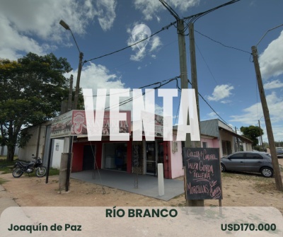Locales Comerciales en Venta en JOAQUIN DE PAZ, Río Branco, Cerro Largo