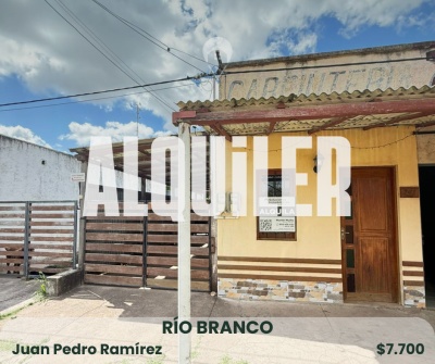 Monoambiente en Alquiler en Juan Pedro Ramírez, Río Branco, Cerro Largo