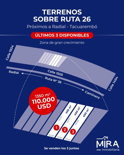 Terrenos en Venta en Tacuarembó, Tacuarembó