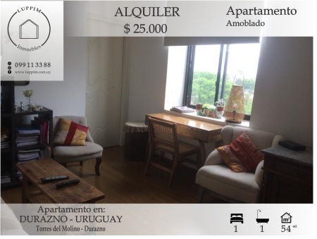 Apartamento en Alquiler en Torre del Molino, Durazno , Durazno