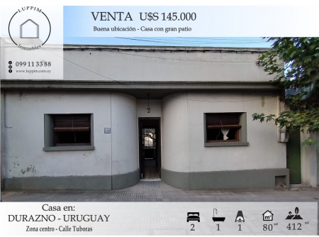Casas en Venta en Centro, Durazno , Durazno