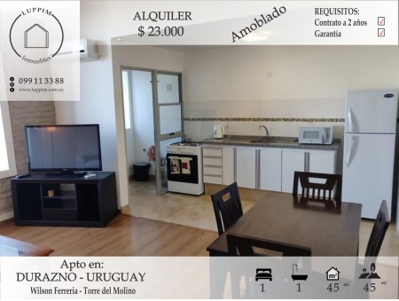 Apartamentos en Alquiler en Liceo 2, Durazno , Durazno