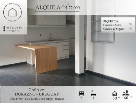 Casas en Alquiler en Centro, Durazno , Durazno