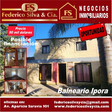 Casa en Venta en Balneario Ipora, Tacuarembó, Tacuarembó