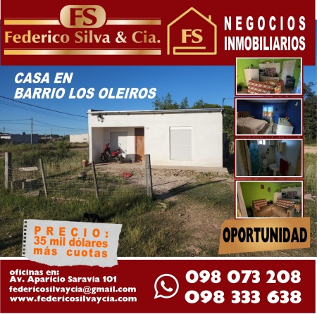 Casa en Venta en Barrio Oleiros, Tacuarembó, Tacuarembó