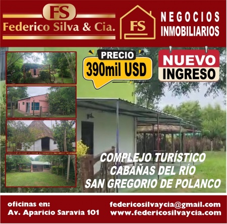 Bungalows / Cabañas en Venta en San Gregorio de Polanco, Tacuarembó