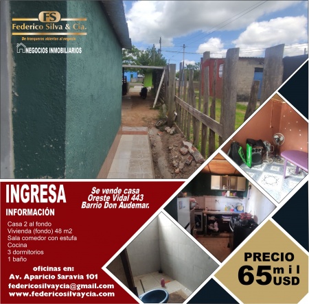 Casa en Venta en Barrio Don Audemar, Tacuarembó, Tacuarembó